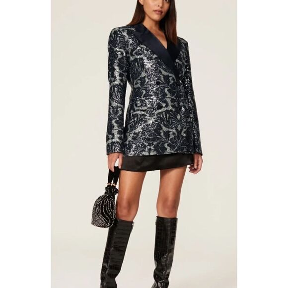 ROTATE Birger Christensen Augustina Sequin Blazer - Picture 1 of 10